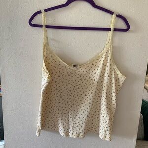 PINK Yellow Floral Cami